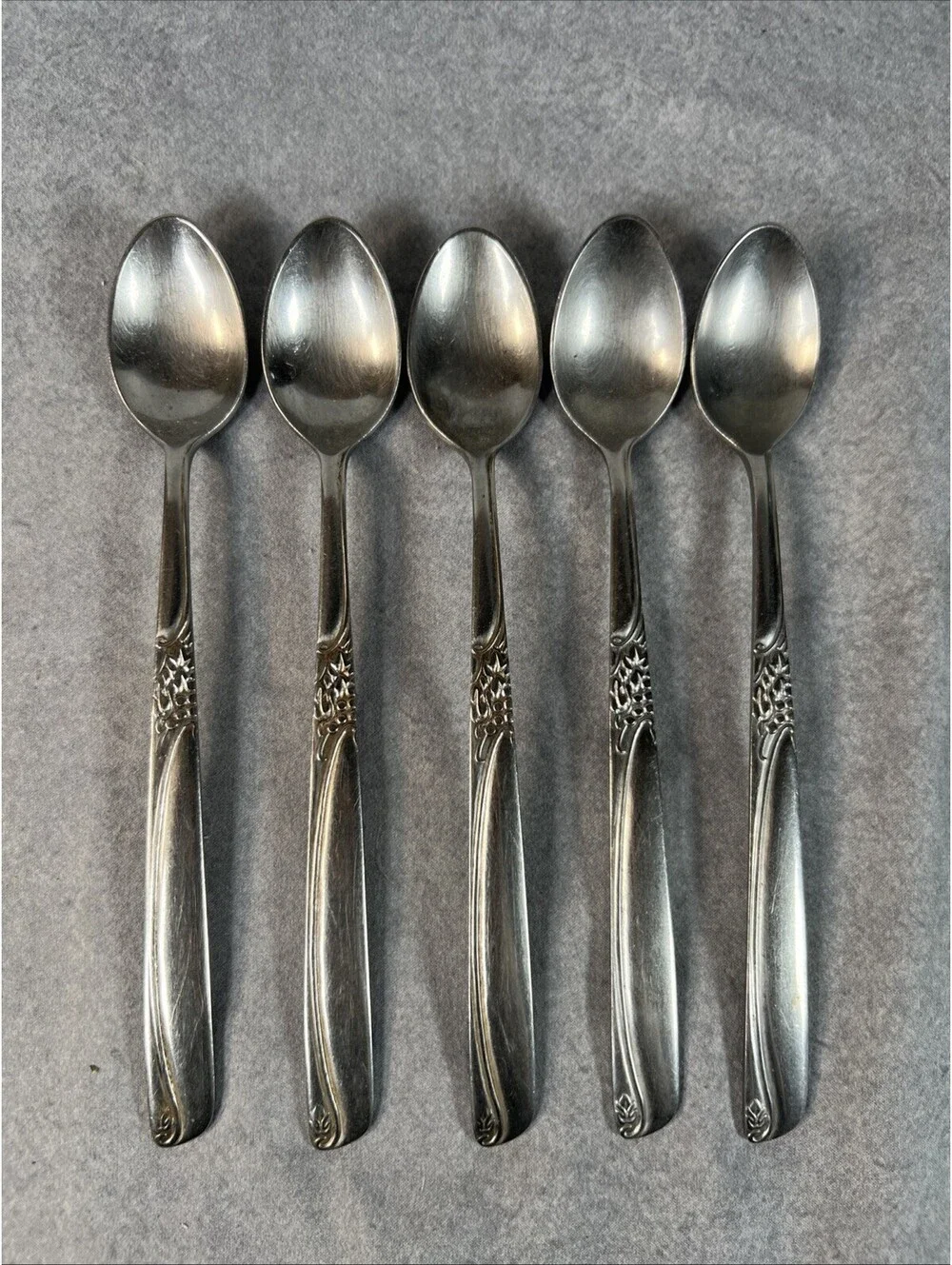 NSCO National Stainless Sharrow Iced Tea Spoons 7-1/2